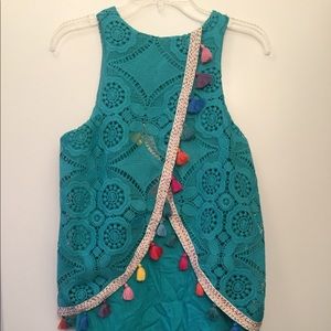 Judith March teal dress